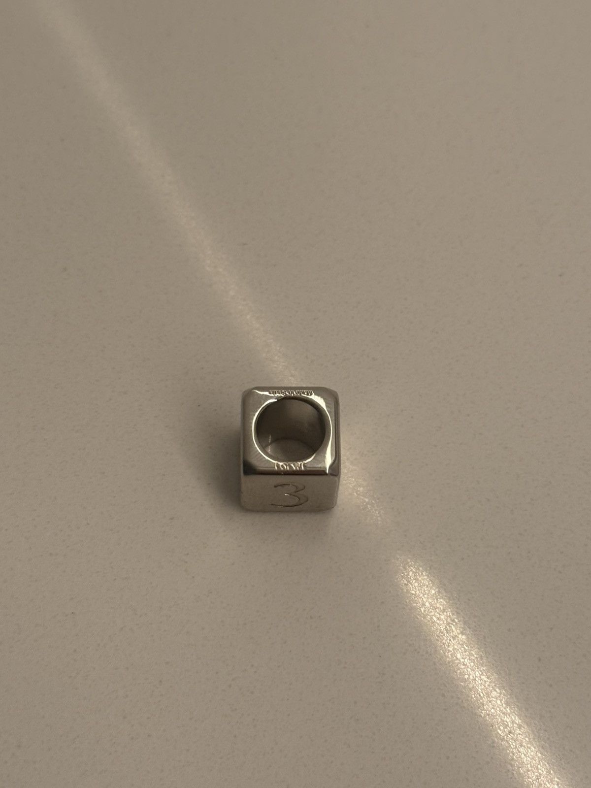 Loewe silver small 3 dice!! Size ONE SIZE - 2 Thumbnail