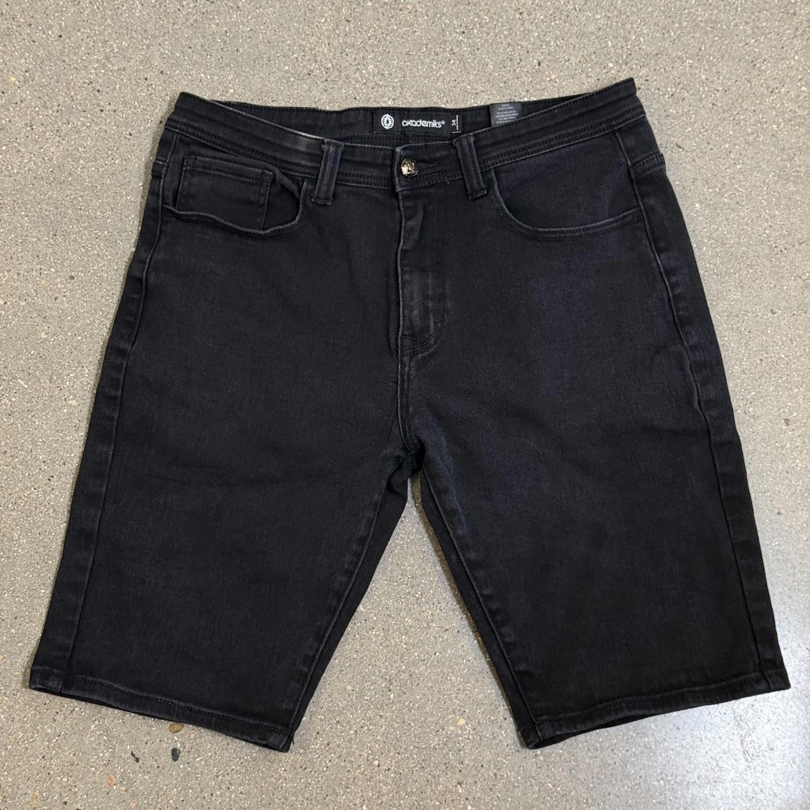 Akademiks Akademiks Shorts Mens 34 Black Denim Stretch Casual 5 Pocket Size US 34 / EU 50 - 1 Thumbnail
