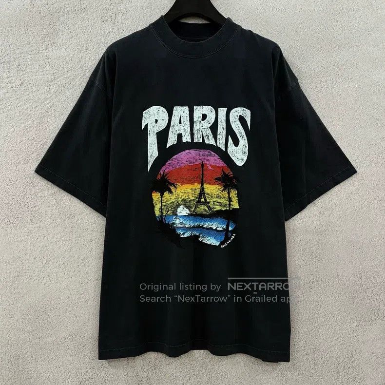 Balenciaga Balenciaga Island Jesus Graffiti T-shirt Size US M / EU 48-50 / 2 - 1 Thumbnail