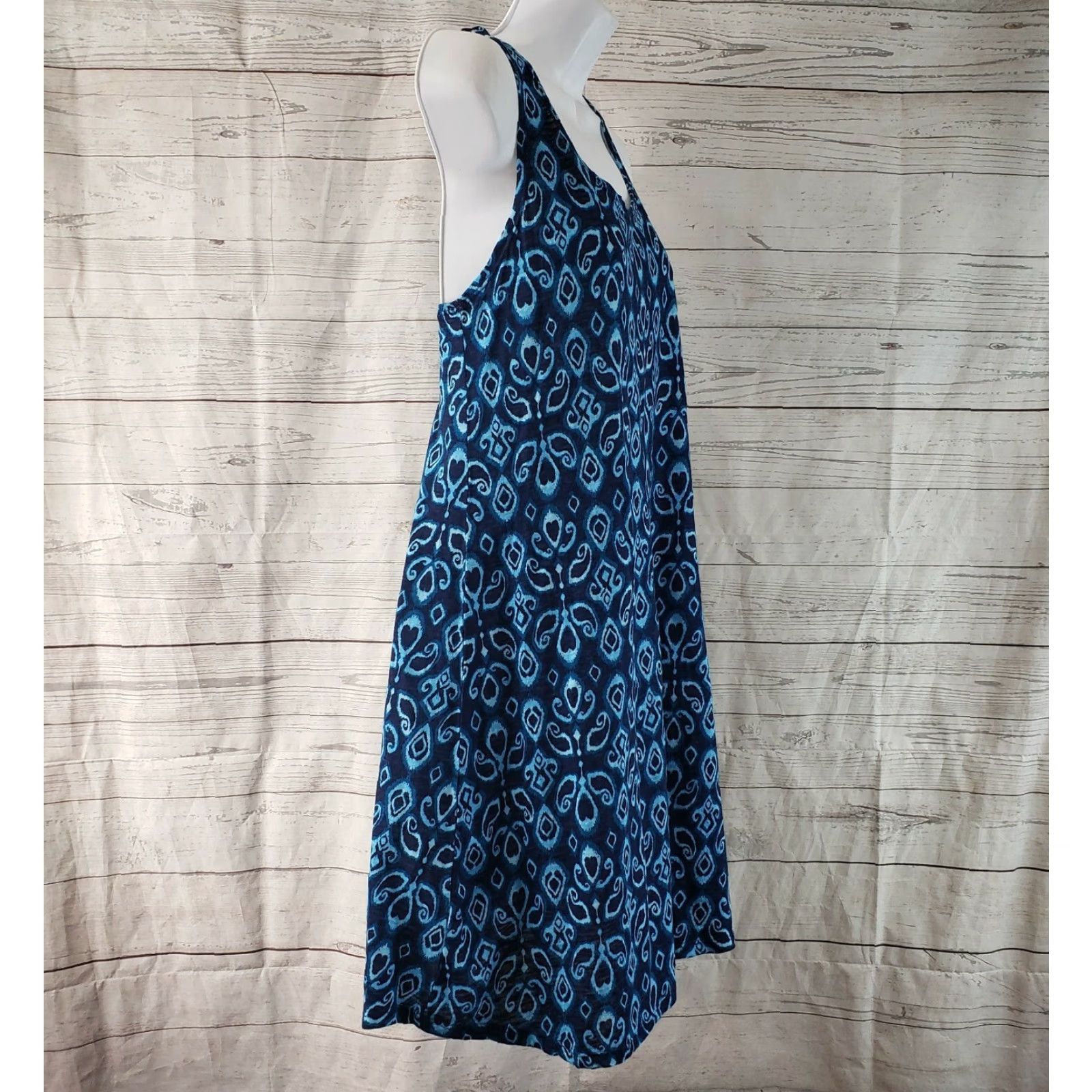 Twisted X Fresh Produce Womens Tank Dress Sz Small Blue Twisted Back Size S / US 4 / IT 40 - 3 Thumbnail