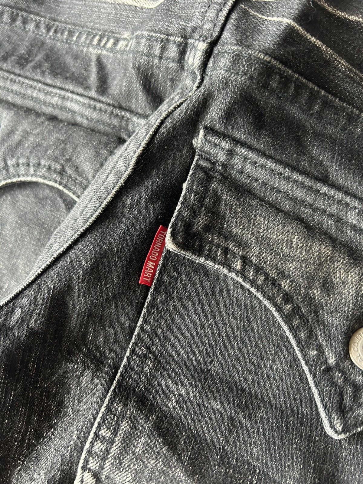 Tornado Mart Tornado Mart Rockstar Flared Black Jeans Size US 32 / EU 48 - 13 Thumbnail