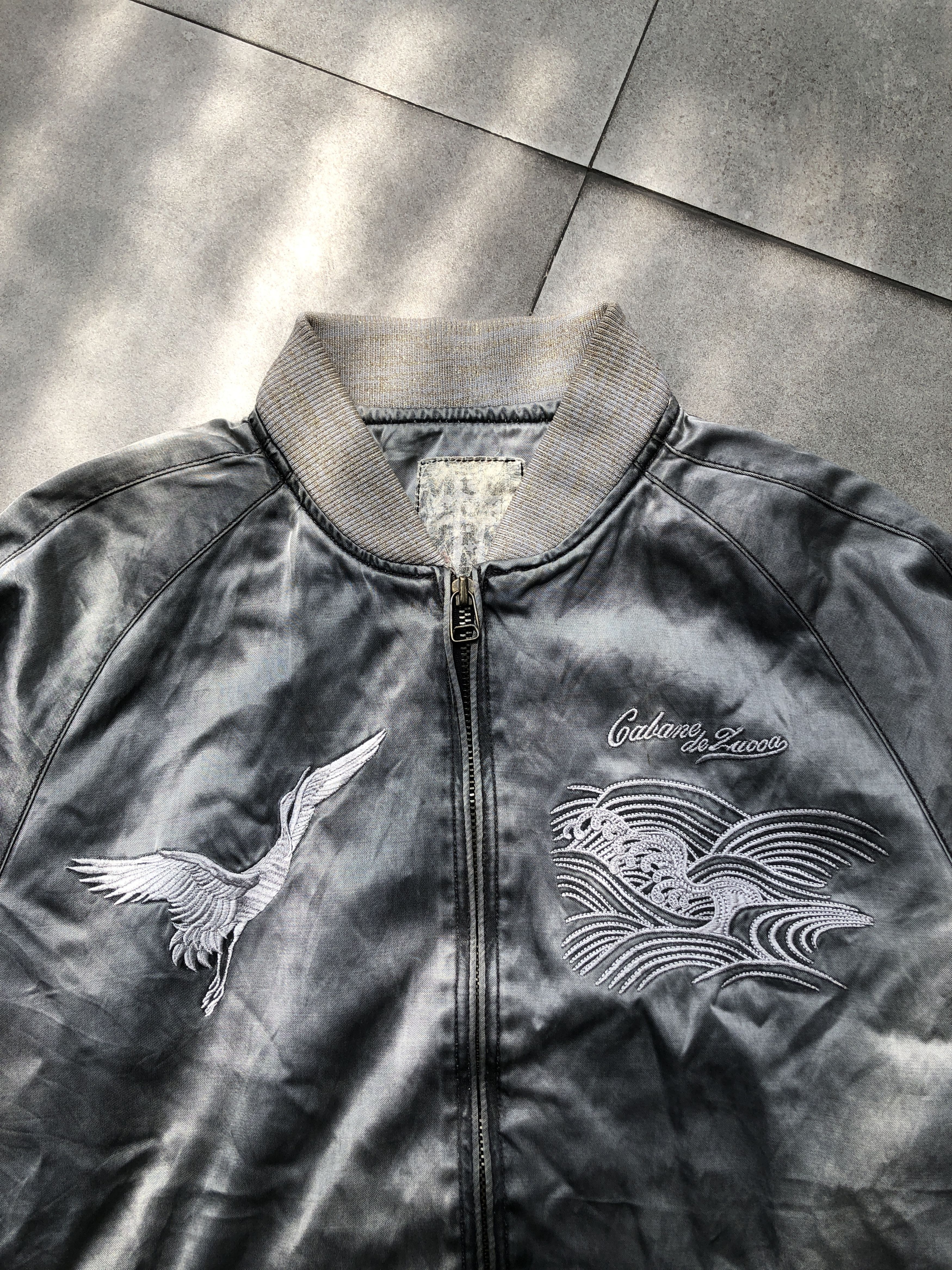Vintage Sukajan Souvenir Jacket Corn Embroidery Cabane De Zucca Size US XL / EU 56 / 4 - 5 Thumbnail