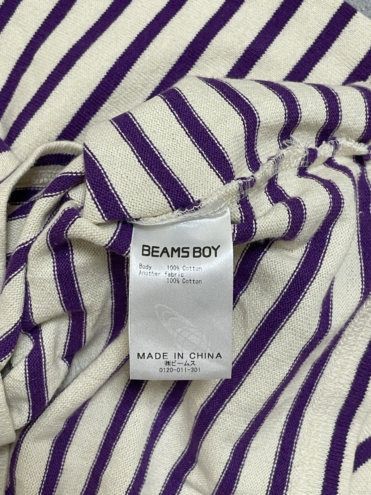 Beams Plus Beams Boy Y2K Stripe WP Longsleeve Shirt Size US S / EU 44-46 / 1 - 9 Thumbnail