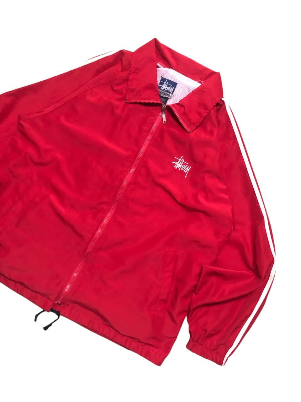 Stussy VINTAGE STUSSY SPORT RED LIGHT ZIPPER JACKET MESH LINING Size US L / EU 52-54 / 3 - 6 Thumbnail