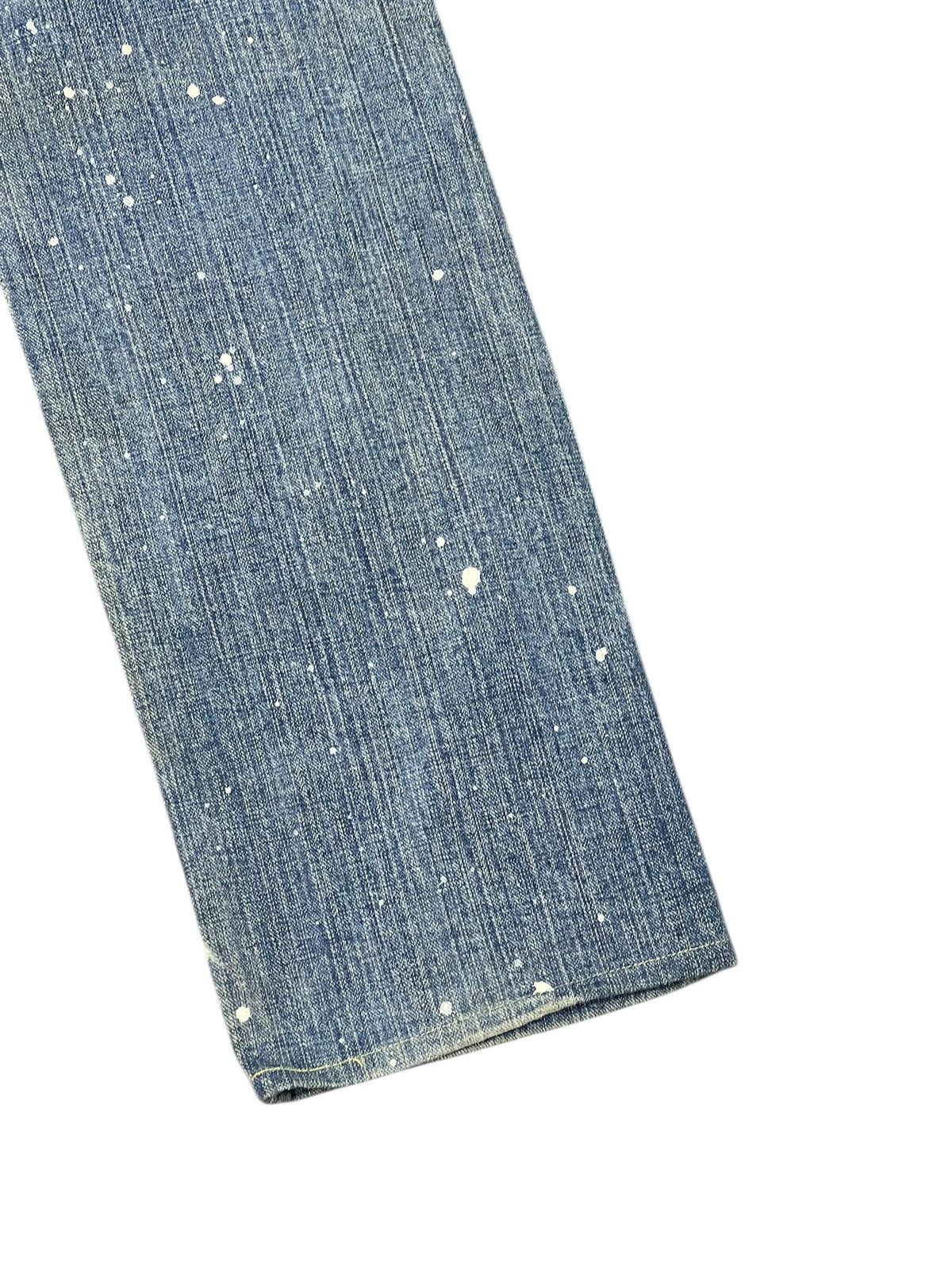 Japanese Brand Patchwork Jeans Global Work Painted Regular 3🟦8 Size US 32 / EU 48 - 12 Thumbnail