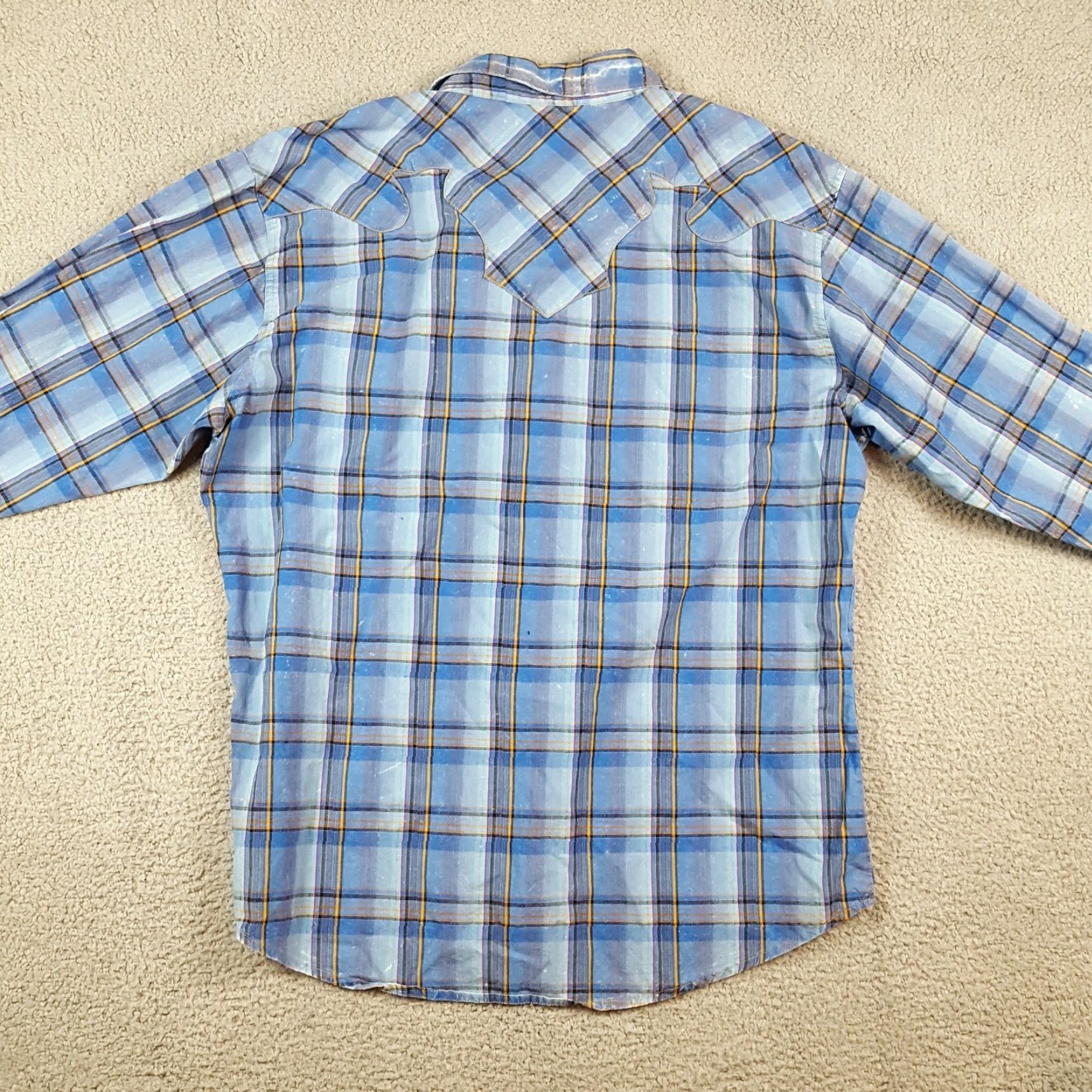 Wrangler Vintage Wrangler Men’s Size 2XL Western Plaid Button Up Cowboy Rodeo Shirt Long Sleeve Blue Fall Seasonal Size US XXL / EU 58 / 5 - 7 Thumbnail