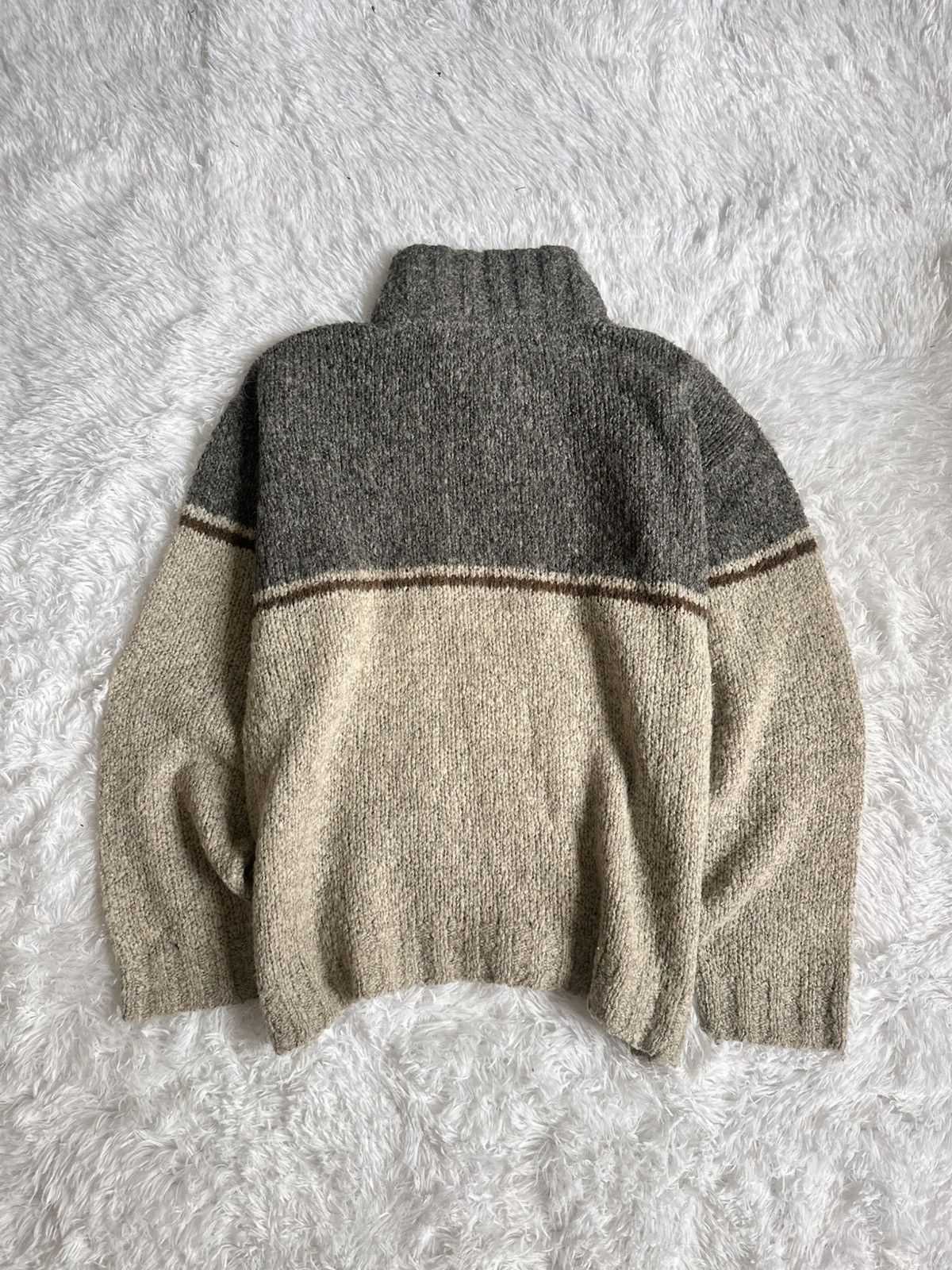 Giorgio Armani 90’s Armani Jeans Quater Zip Knitwear Size US XL / EU 56 / 4 - 9 Thumbnail