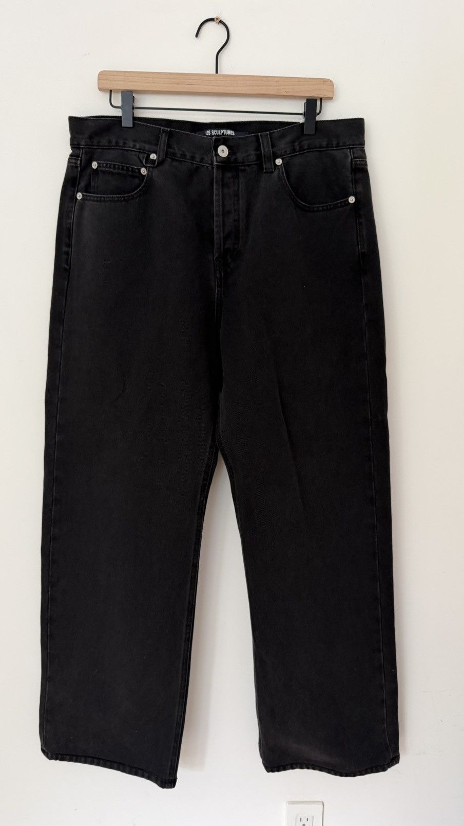 Jacquemus Jacquemus - “Les Sculptures” Faded Loose Fit Black Jeans Size US 34 / EU 50 - 1 Thumbnail