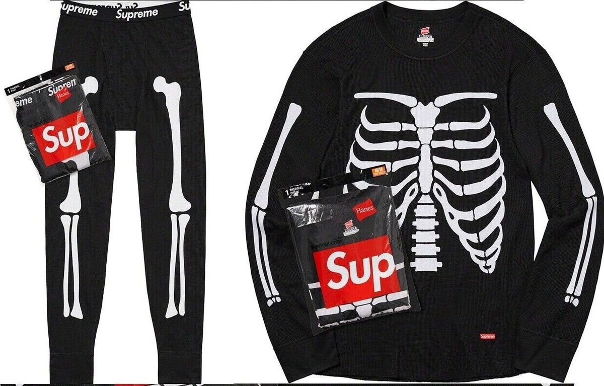 Hanes × Supreme Supreme Hanes thermal bones set Size US M / EU 48-50 / 2 - 2 Thumbnail