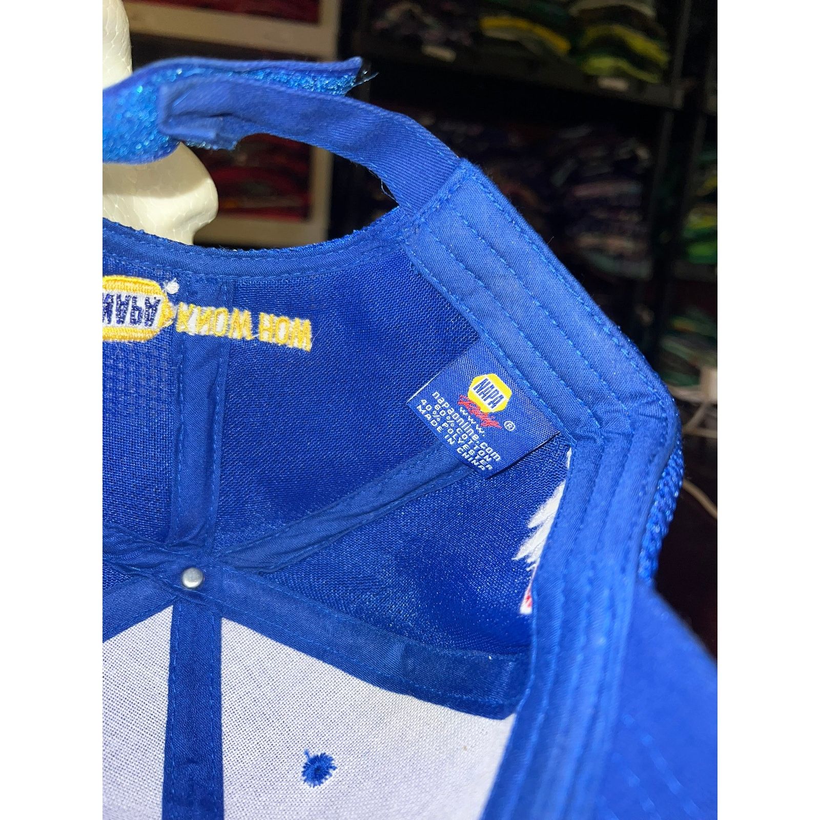 Vintage Napa Racing Hat Ron Copp Blue Racing Graphic Cap Headwear Size ONE SIZE - 7 Thumbnail