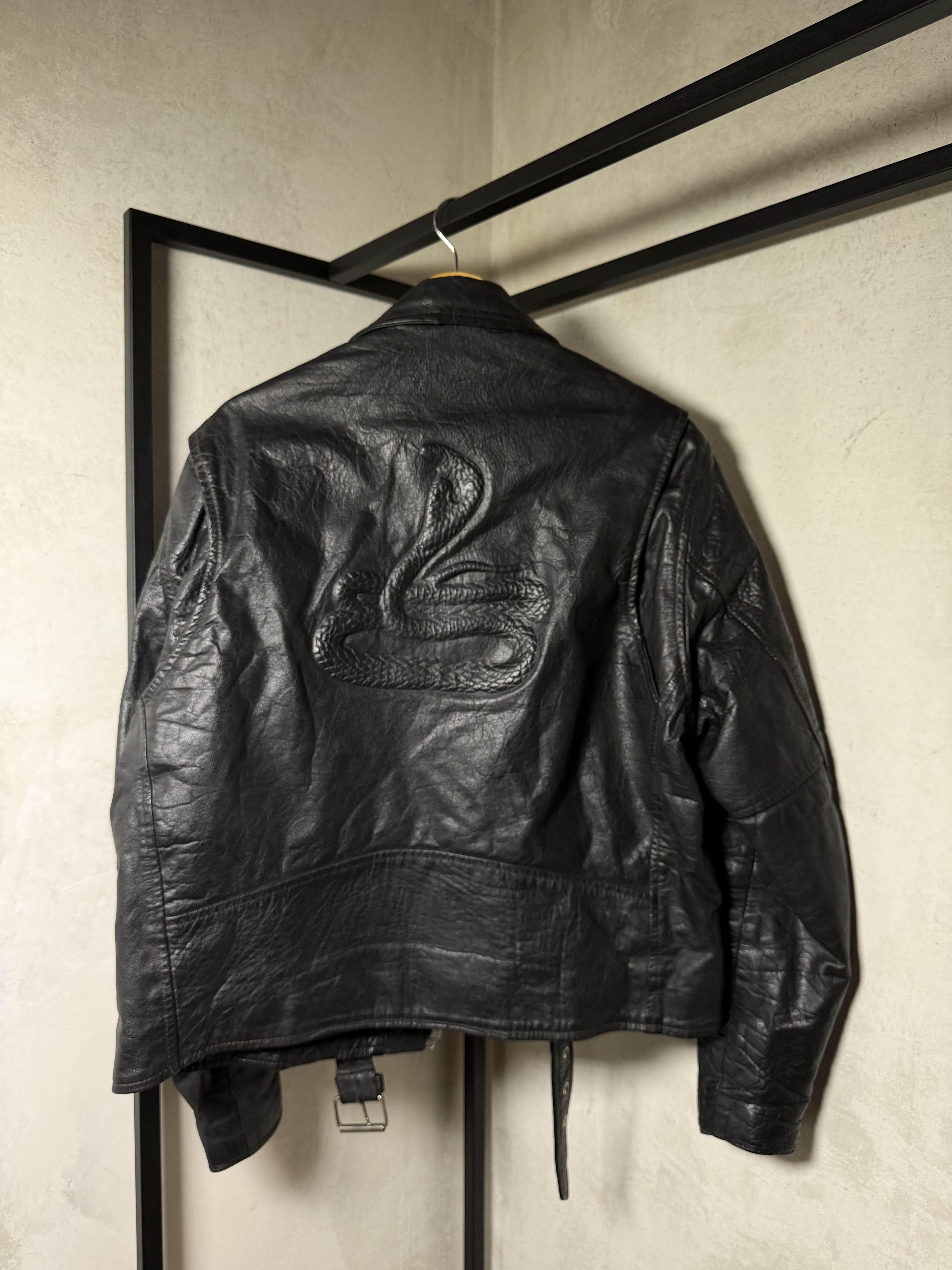 Genuine Leather Genuine Leather Bikers Black Jacket Size US L / EU 52-54 / 3 - 8 Thumbnail