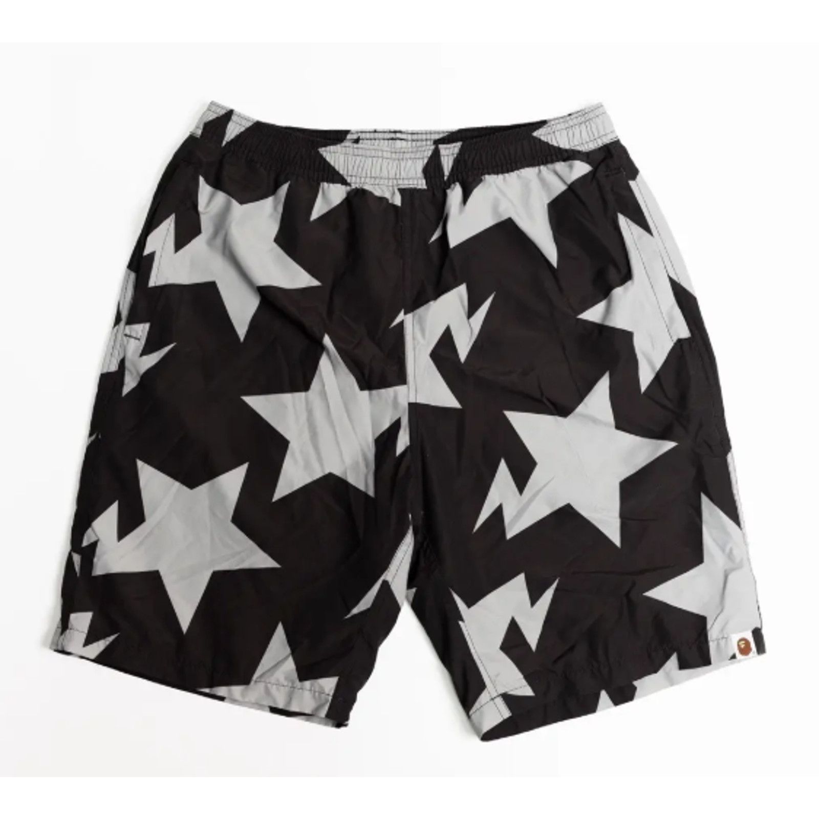Bape Bape Bapesta Pattern Black Beach Shorts Size XL Size US 36 / EU 52 - 1 Thumbnail