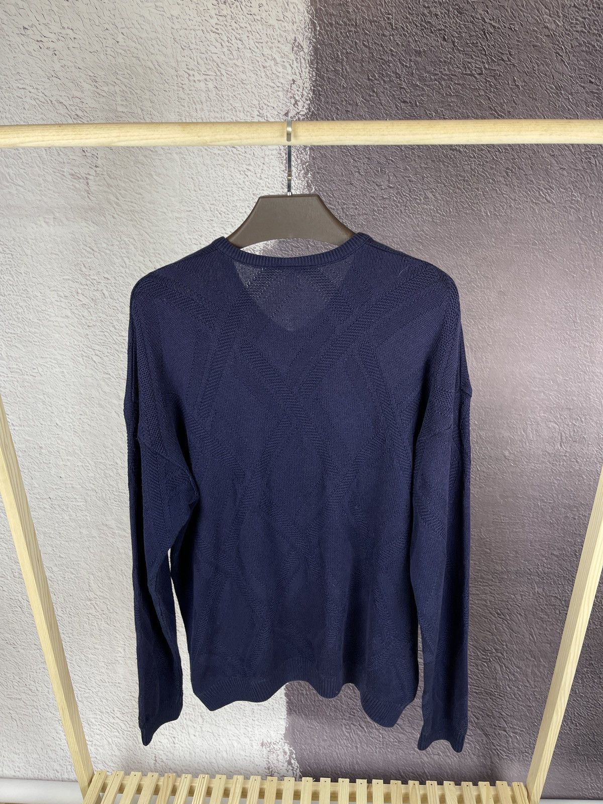 Lacoste × Vintage Lacoste vintage 90s knitwear v-neck sweater pattern logo Size US XXL / EU 58 / 5 - 9 Thumbnail