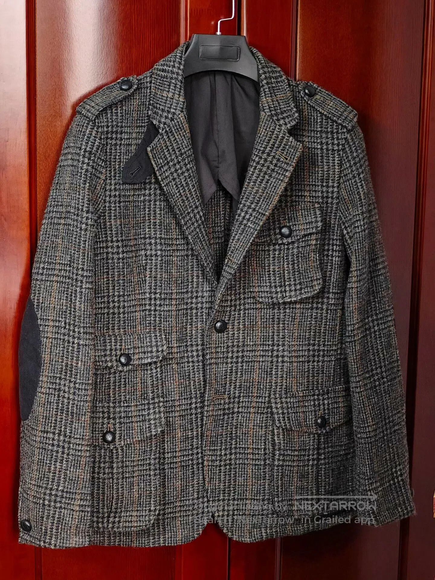 United Arrows Casual Tweed Wool Hunting Jacket. Size US M / EU 48-50 / 2 - 1 Thumbnail