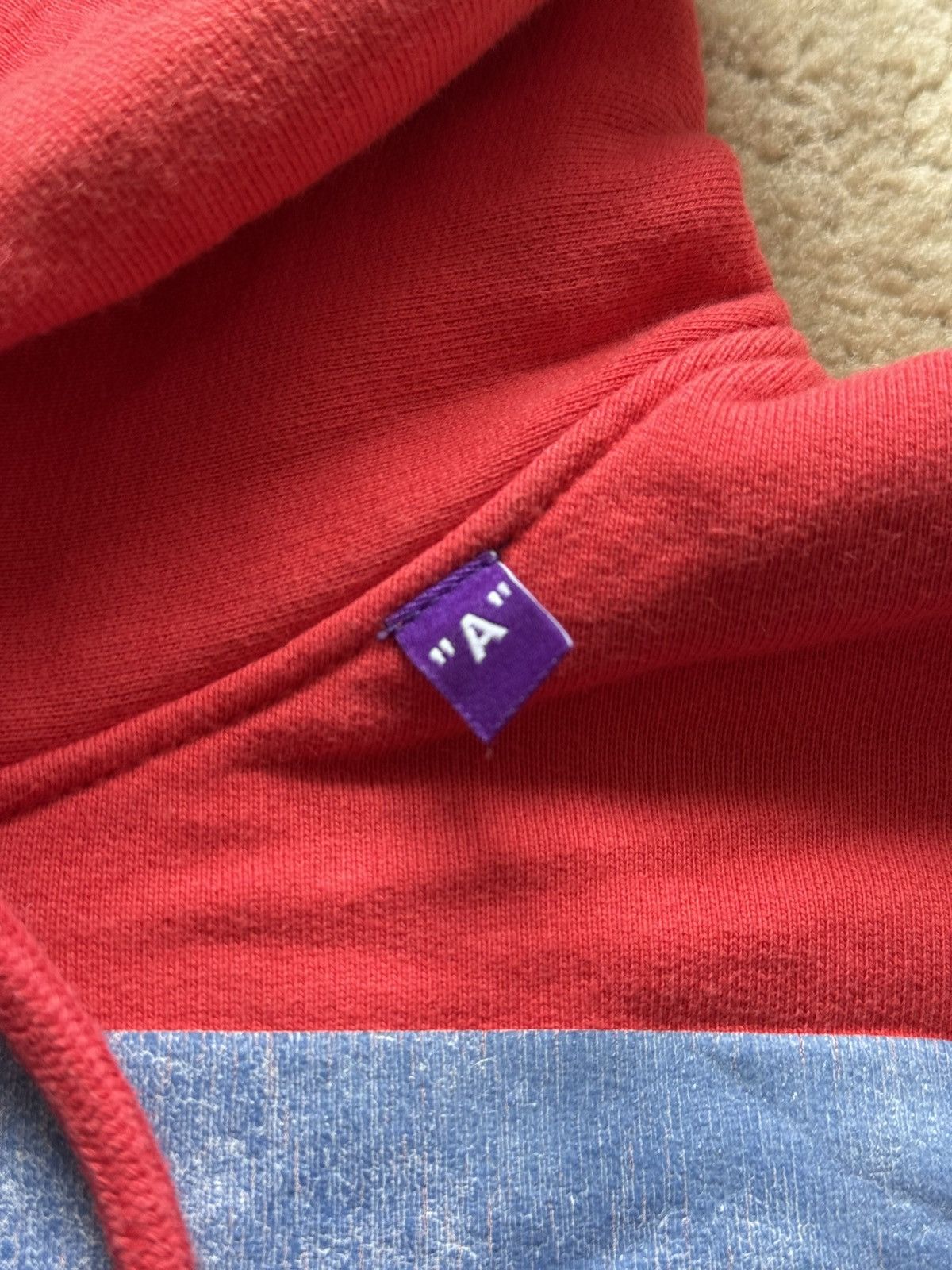 Off-White Cool Off-White Designer Hoodie Printed Red Sweater Bernini Size US XXS / EU 40 - 3 Thumbnail