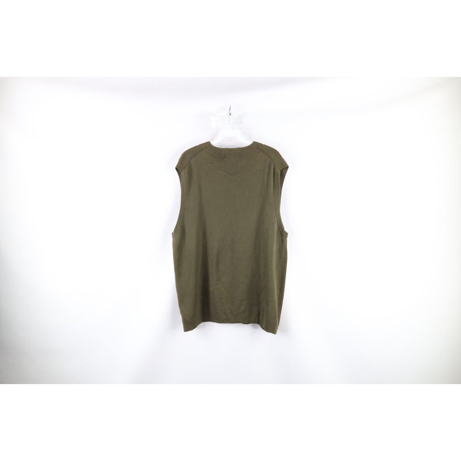 Eddie Bauer × Vintage Vintage Eddie Bauer Faded Cotton Knit Sweater Vest Size US L / EU 52-54 / 3 - 5 Thumbnail