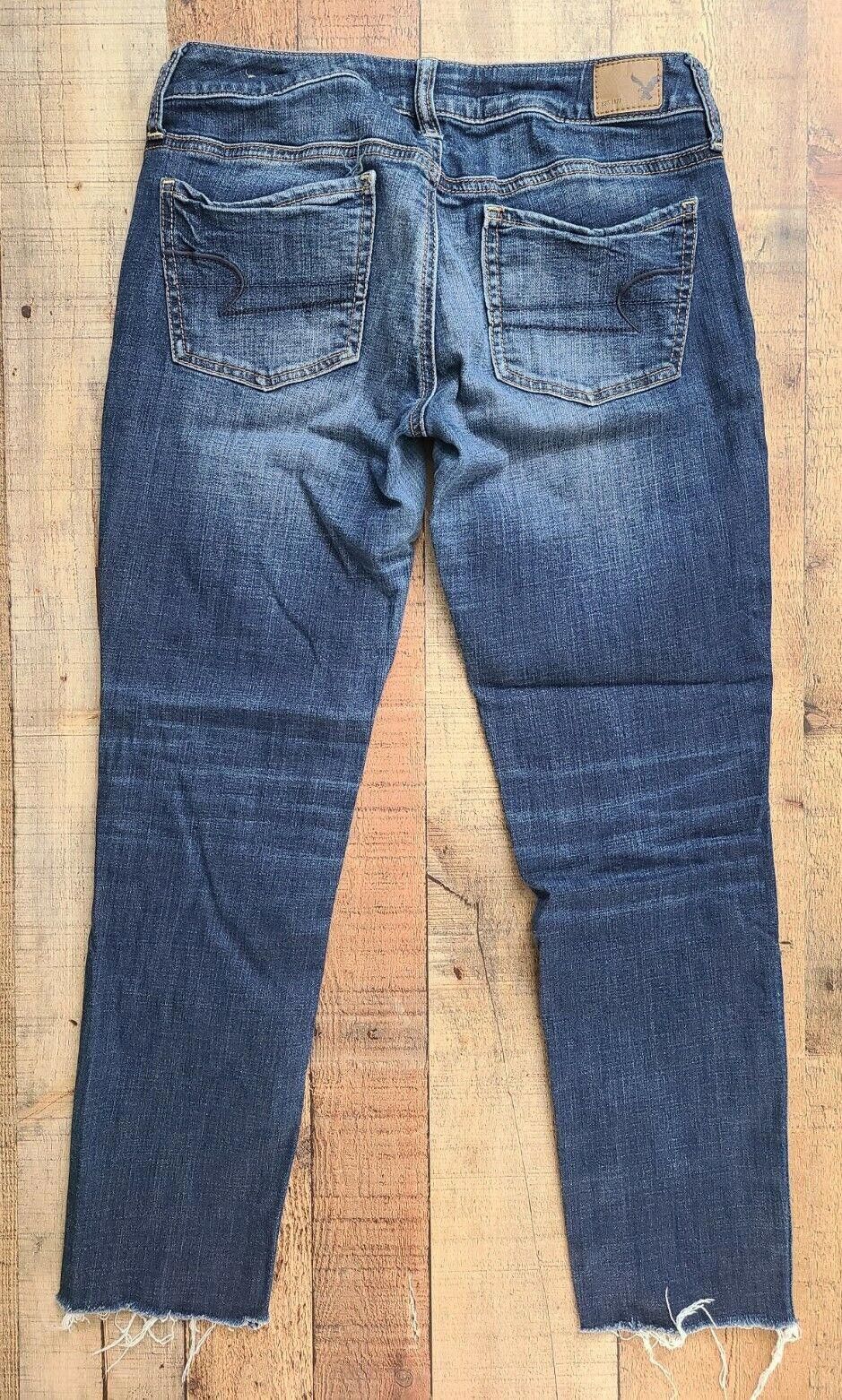 Designer American Eagle Jegging Super Stretch 4 Distressed Size 27" / US 4 / IT 40 - 3 Thumbnail