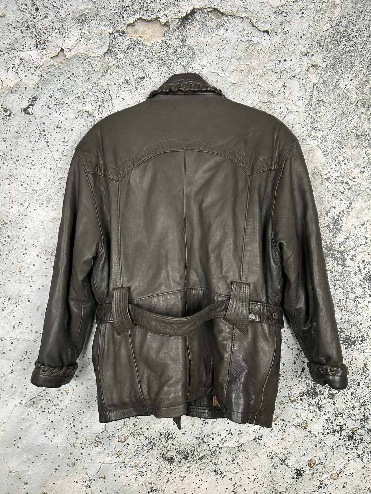 Genuine Leather Vintage Brown Leather Jacket 90s Ochnik 90s Avant Garde Size US M / EU 48-50 / 2 - 5 Thumbnail