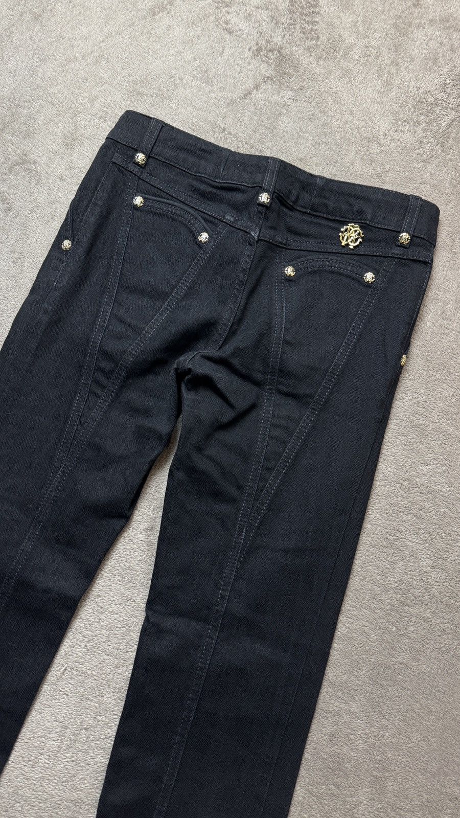 Roberto Cavalli Y2K Faded Punk Jeans grunge LGB hedi slimane dior ysl acne Size 27" / US 4 / IT 40 - 2 Thumbnail
