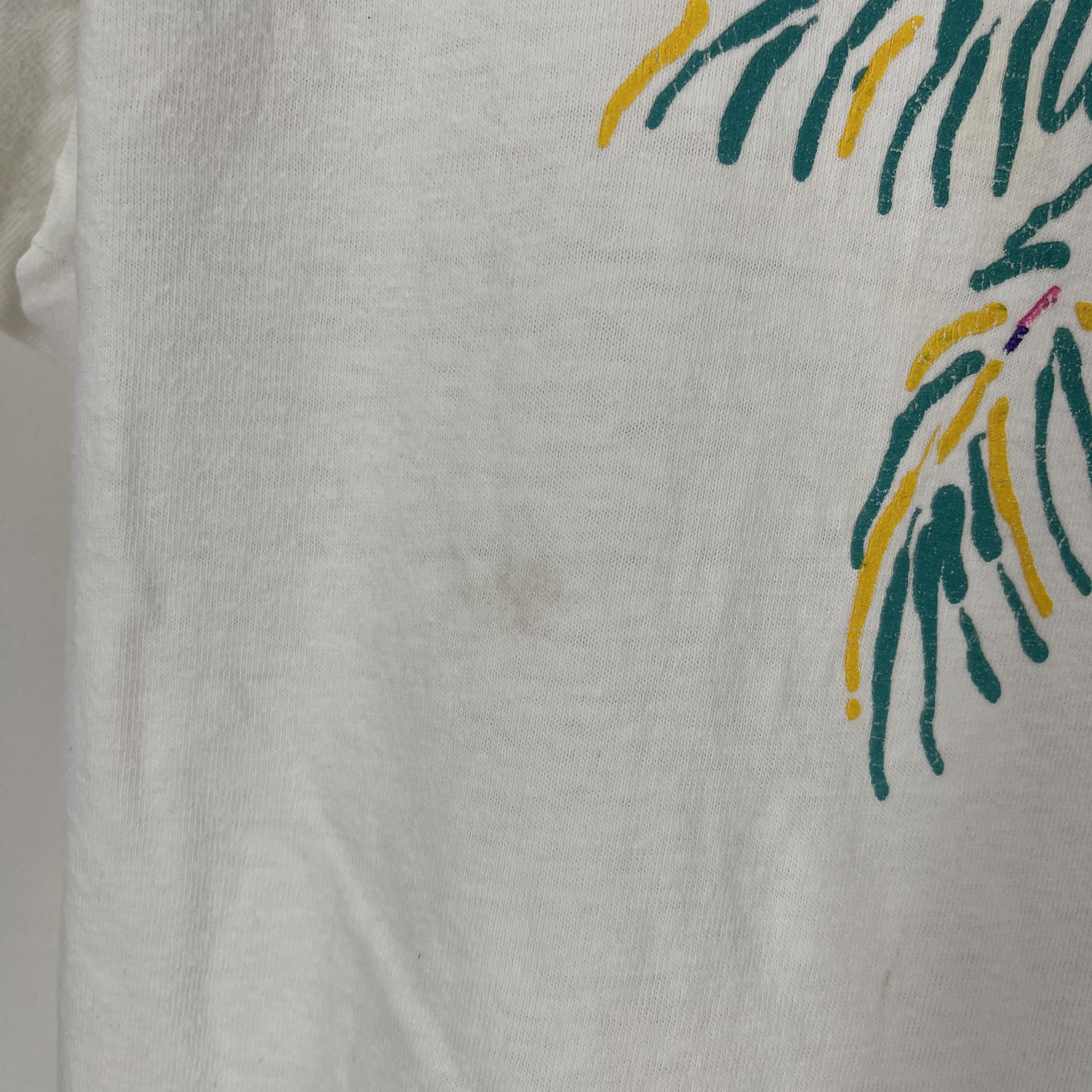 Hanes 90s Vintage HAWAII by HANES Crew Neck T Shirt #1744/07 Size US M / EU 48-50 / 2 - 4 Thumbnail