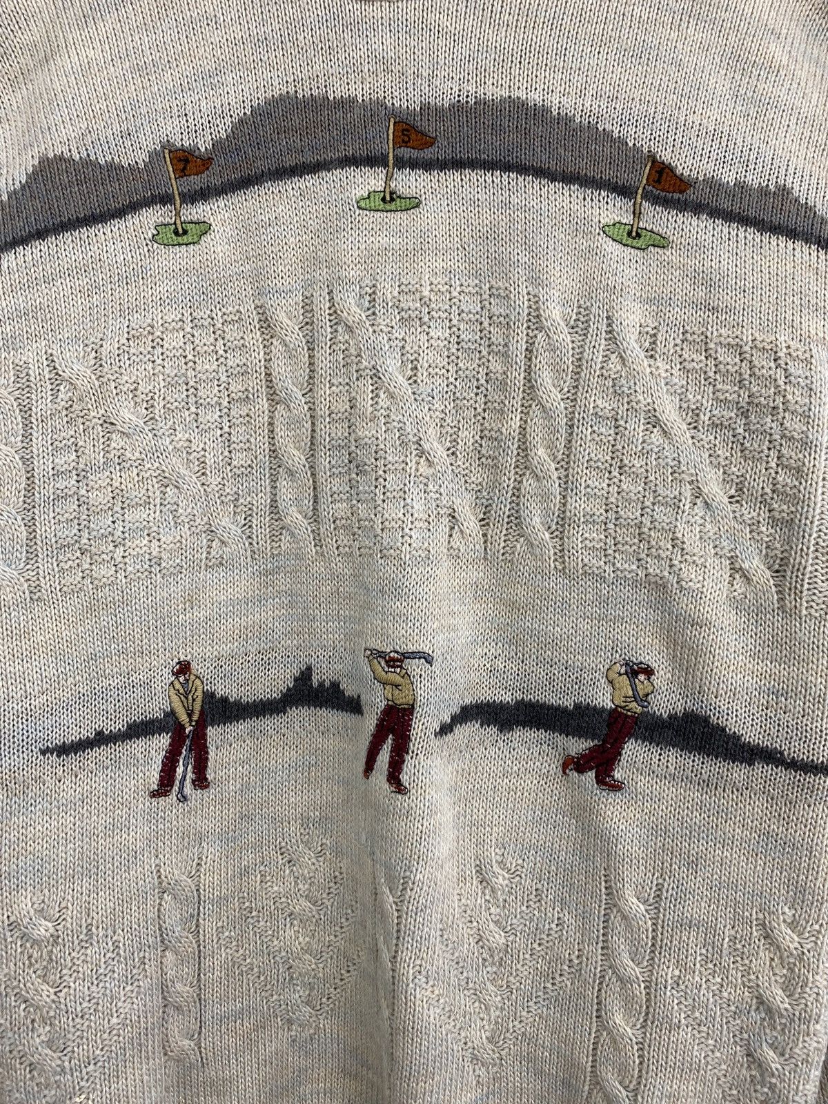 Vintage 🇮🇹 Vintage 90s Golf Enrico Leoni Sweater Made In Italy Rare Size US L / EU 52-54 / 3 - 4 Thumbnail