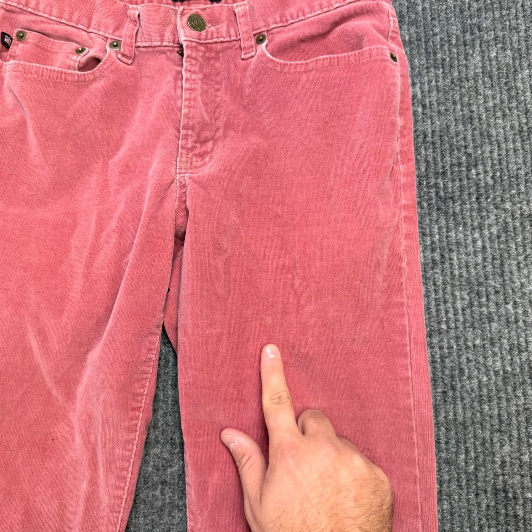 Ralph Lauren VTG Ralph Lauren Polo Jeans Co Corduroy Pants Womens 4 Rose Pink Bootcut Y2K Size 27" / US 4 / IT 40 - 6 Thumbnail