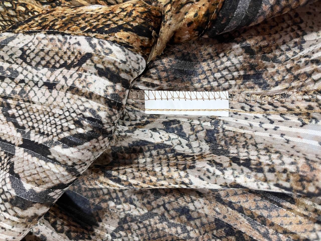 Hysteric Glamour Roberto Cavalli Style Japanese Y2K Golden Snake Top Shirt Size S / US 4 / IT 40 - 7 Thumbnail