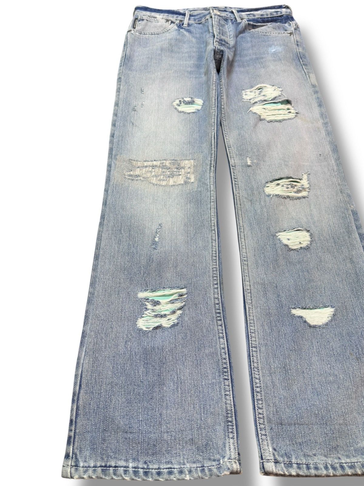 55DSL Vintage 55DSL Faded Ripped Distressed Denim Size US 30 / EU 46 - 3 Thumbnail
