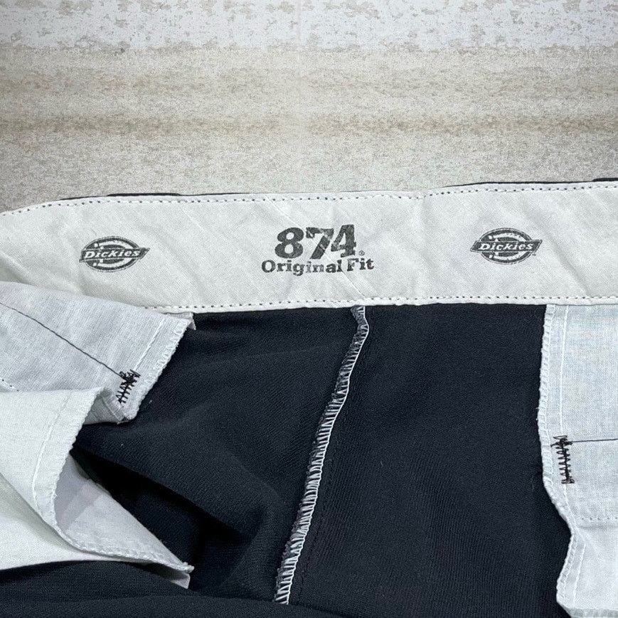 Dickies Vintage 90s Dickies Khakis Pants 36x30 Baggy Black Flat Size US 36 / EU 52 - 4 Thumbnail