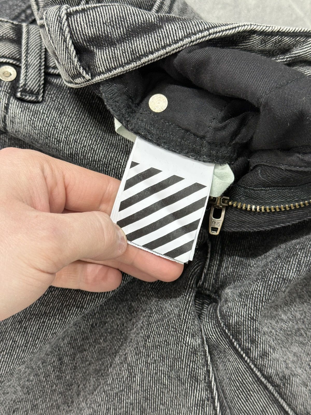 Off-White Slim fit jeans denim washed off white operating srl SS2019 Size US 26 / EU 42 - 8 Thumbnail