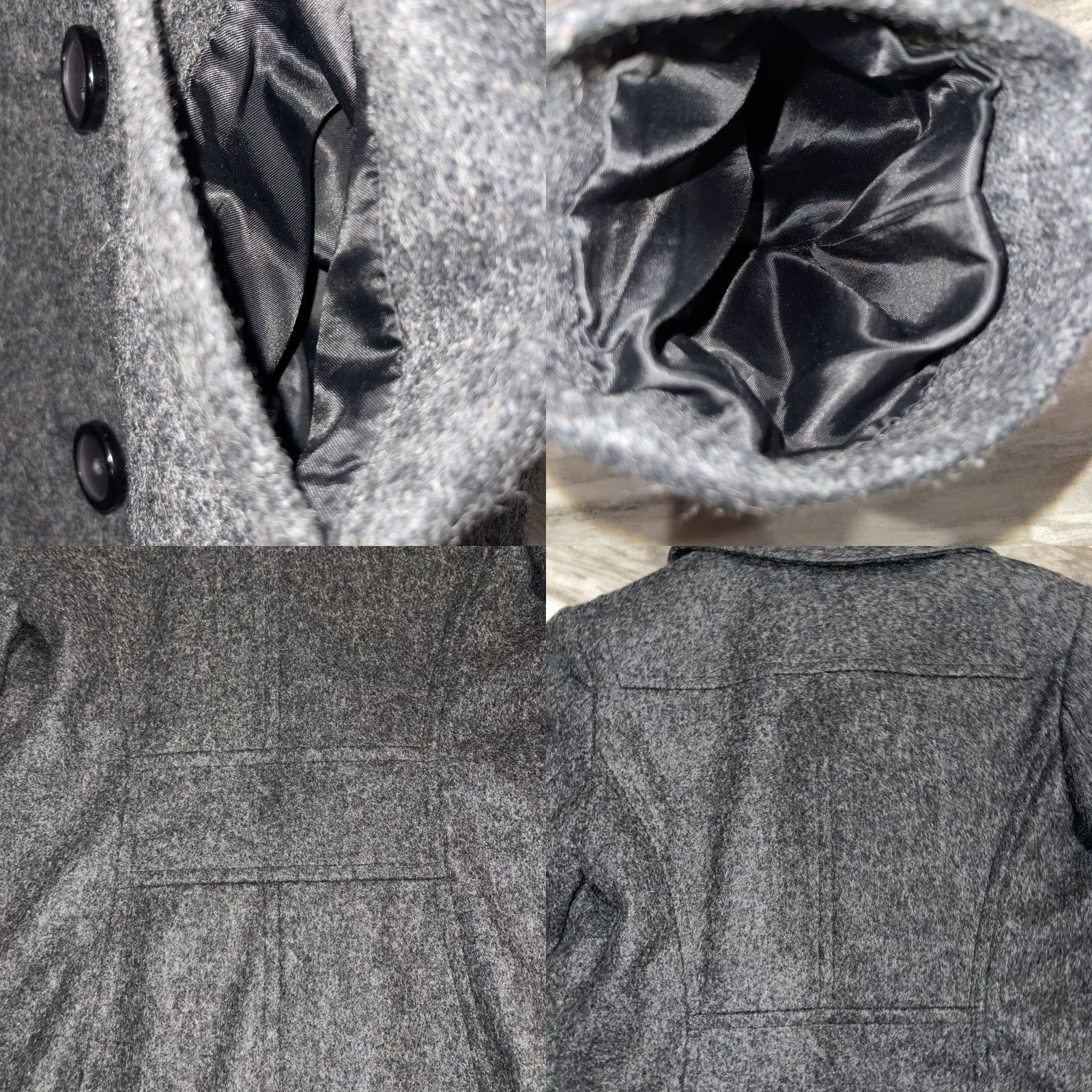 Vintage VINTAGE Apostrophe Women's Wool Buttoned Jacket Coat Lined 3 Button Gray Tweed Mid-Length Regular Size M Size M / US 6-8 / IT 42-44 - 8 Thumbnail