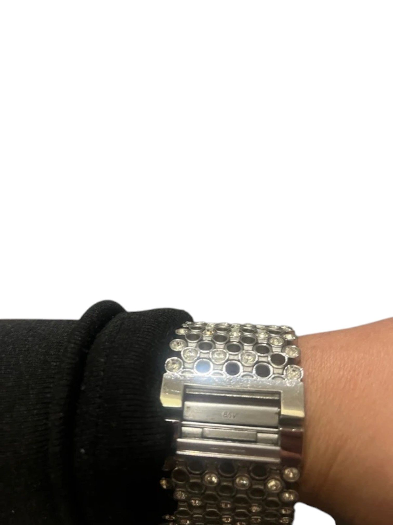Dolce & Gabbana D&G Crystal Mesh Stainless Steel Watch Bracelet, Early 2000s Size ONE SIZE - 5 Thumbnail