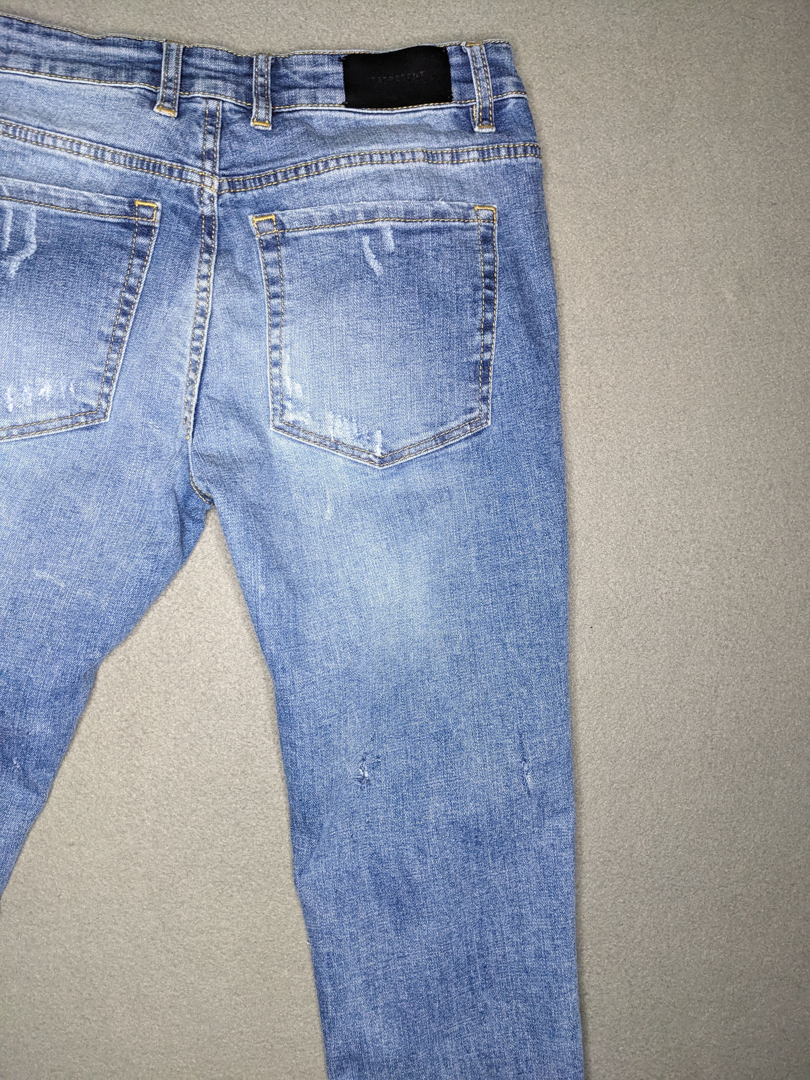 Represent Clo. Represent Repaired Denim 32x30 Distressed Skinny Jeans Italy Size US 32 / EU 48 - 9 Thumbnail