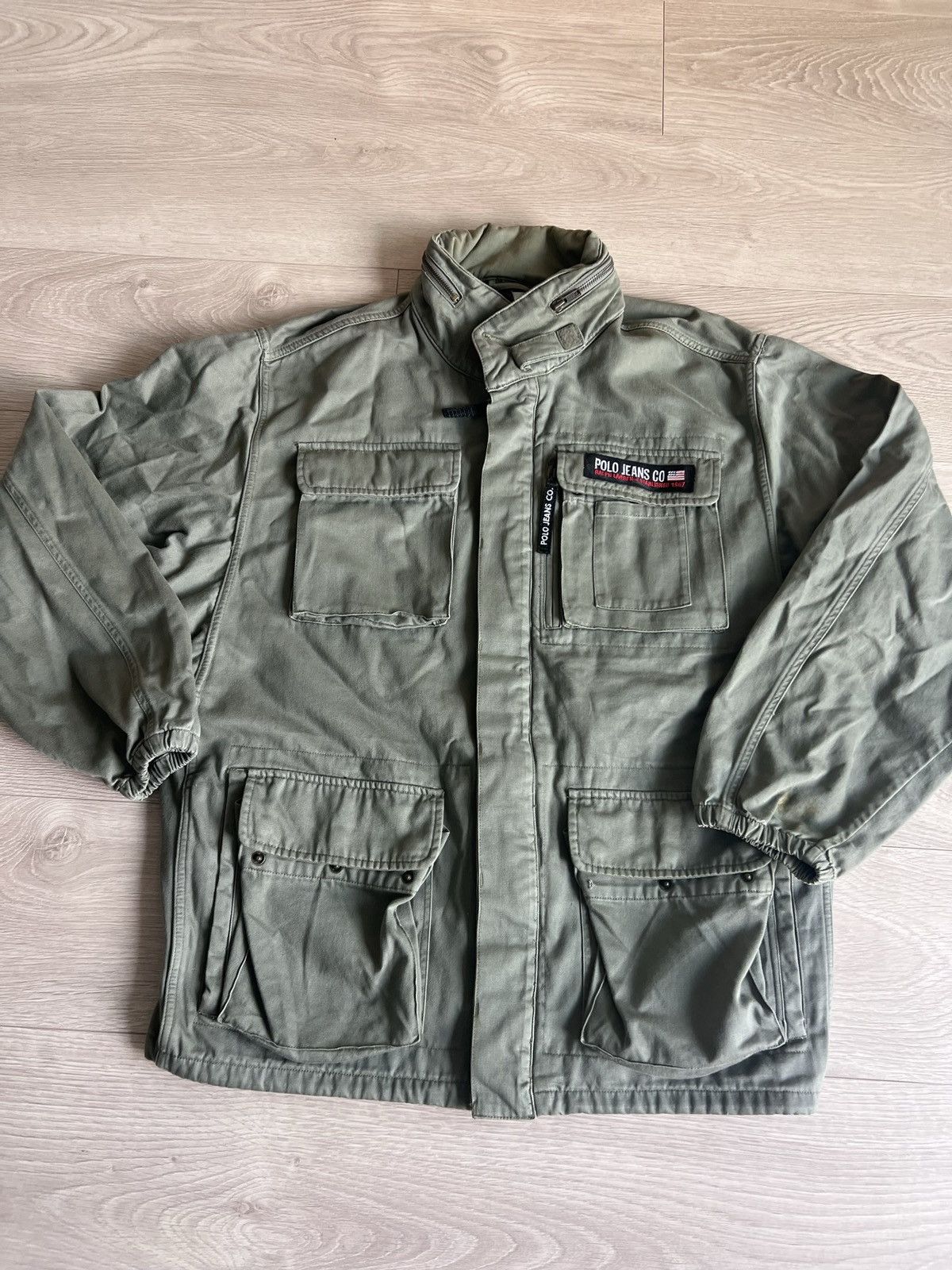 Polo Ralph Lauren × Vintage Vintage 90s Polo Ralph Lauren Jeans Co Military Jacket Size US L / EU 52-54 / 3 - 6 Thumbnail