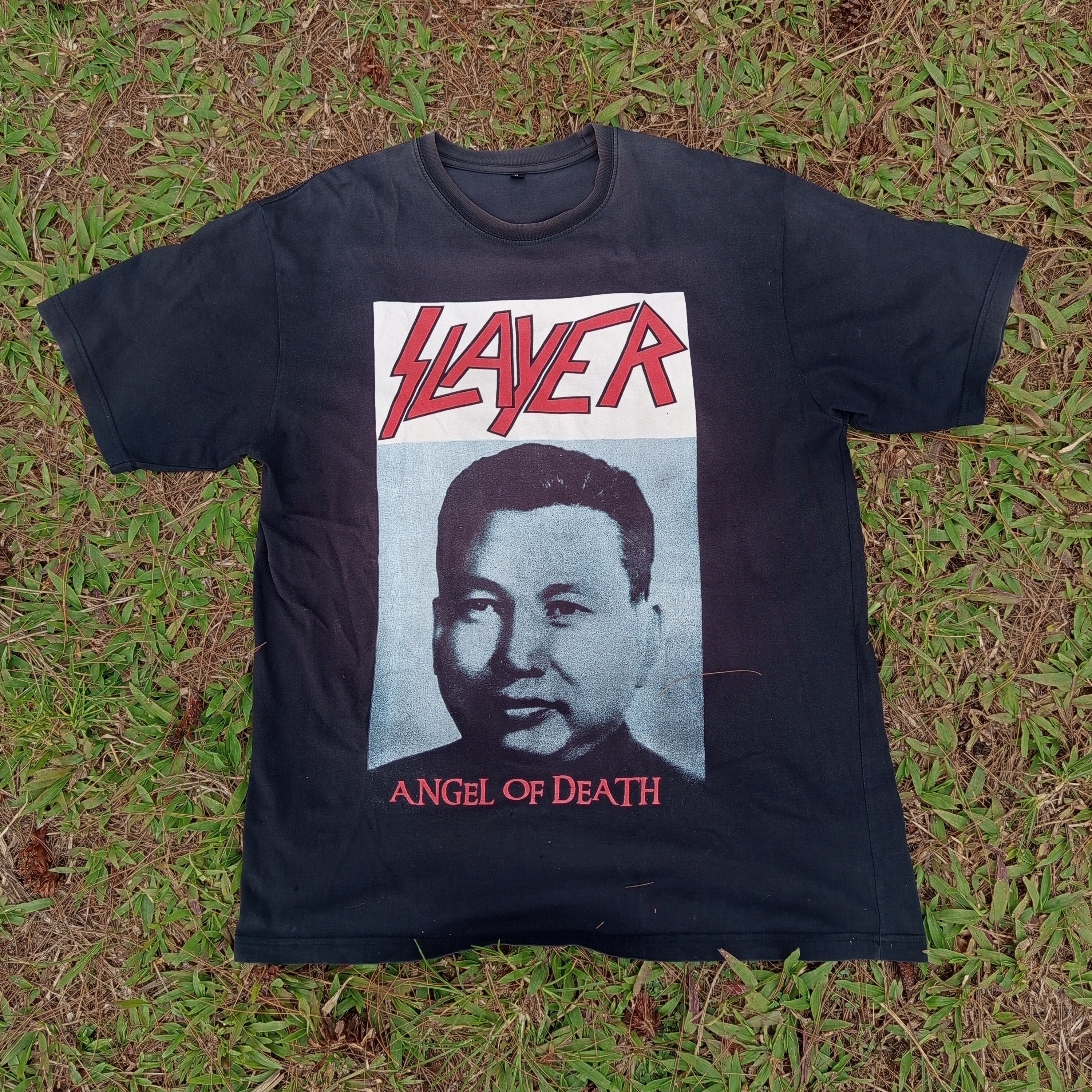 Slayer Vintage Y2K Slayer angel of death Rare T shirt Size US XL / EU 56 / 4 - 1 Thumbnail