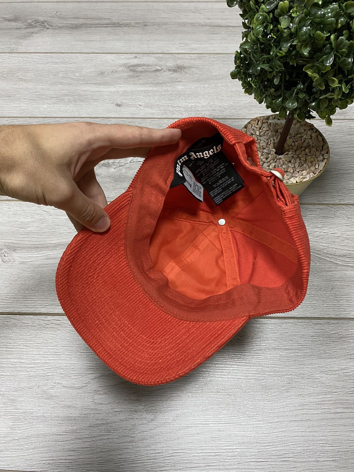 Palm Angels Palm Angels corduroy NEW big logo vintage cap Size ONE SIZE - 3 Thumbnail
