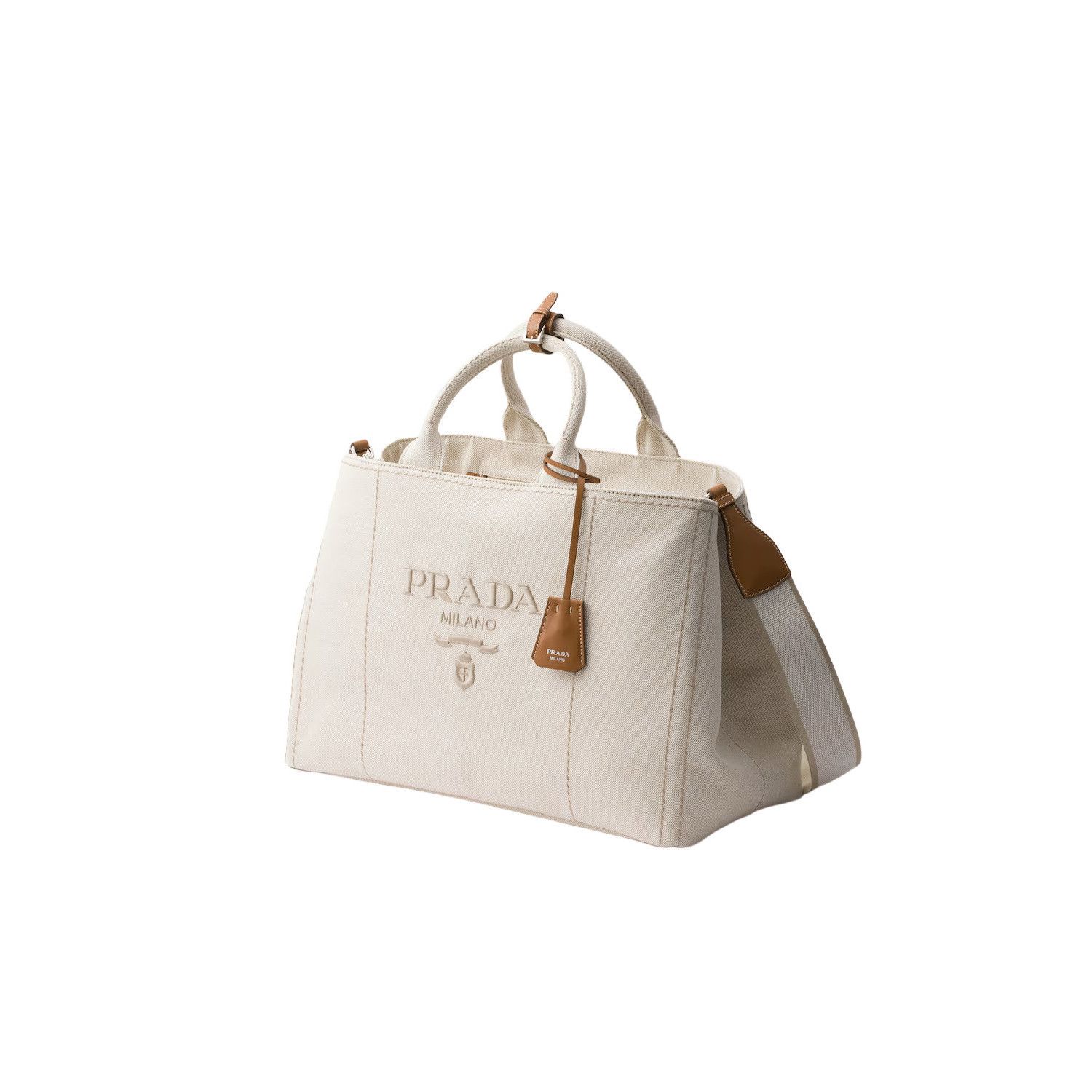 Prada PRADA $2850 Natural Extra Large Tote Bag New And Authentic Size ONE SIZE - 2 Thumbnail