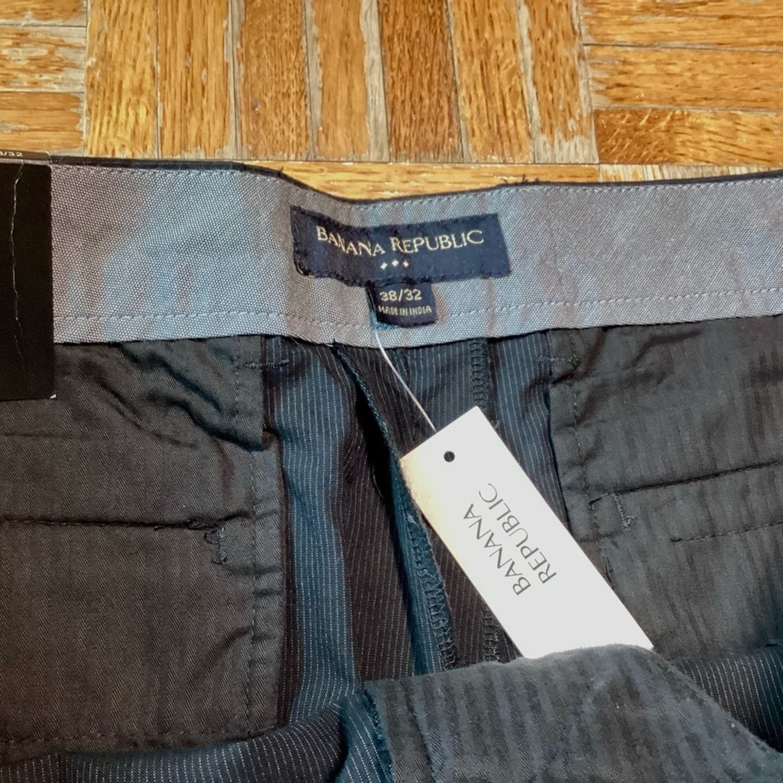 Banana Republic Banana Republic Flat Front Pinstripe Pants, 38x32 Size US 38 / EU 54 - 2 Thumbnail