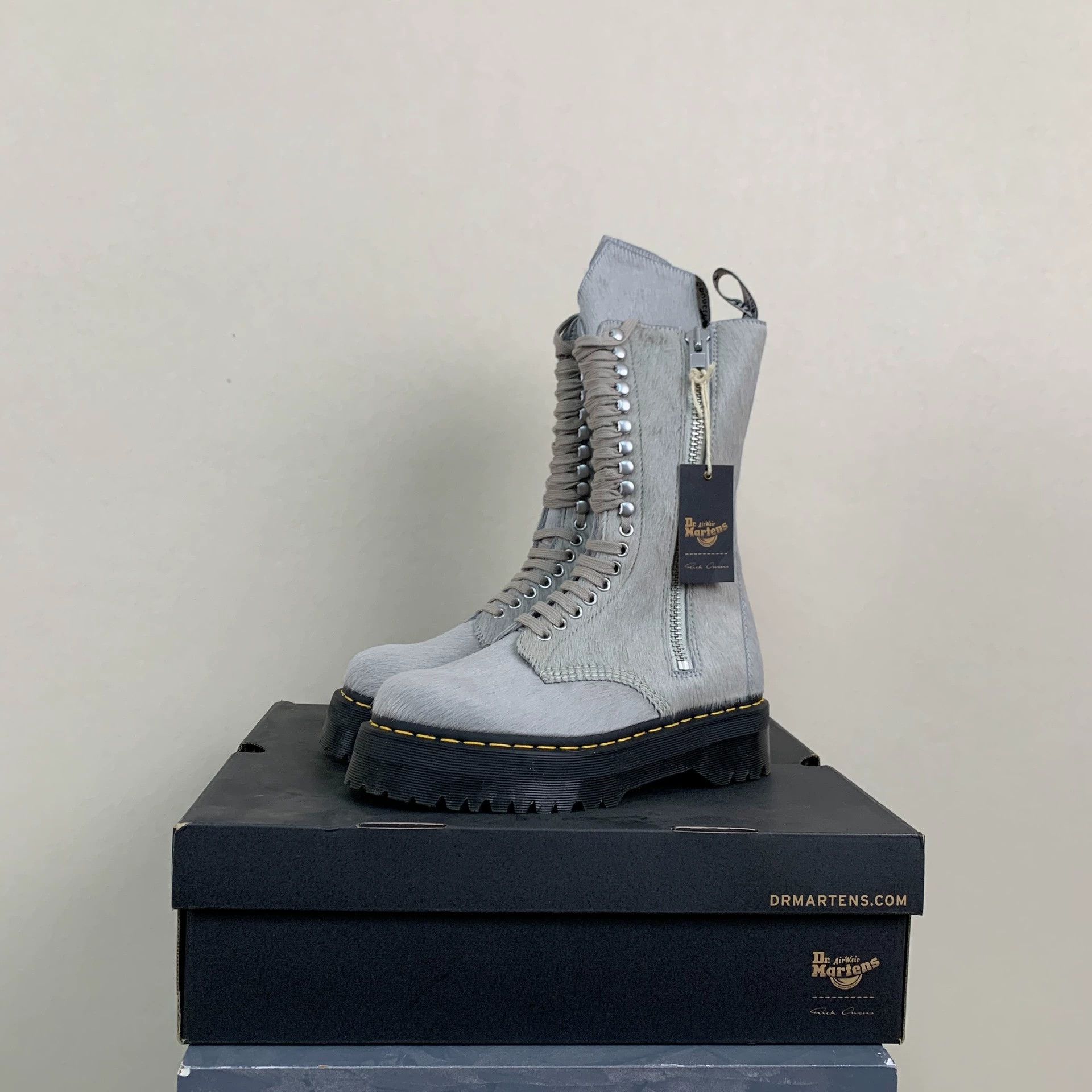 Rick Owens size 42 Rick Owens x Dr. Martens Pony Hair Riding Boots Size US 9 / EU 42 - 3 Thumbnail