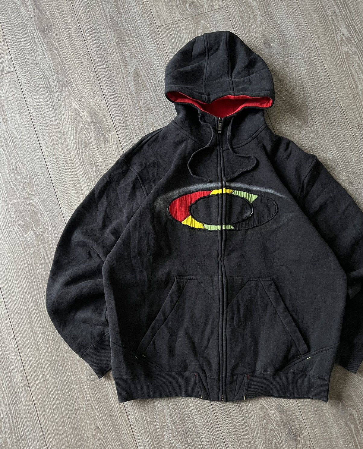 Oakley × Vintage Vintage 💥 Oakley Zip Hoodie Size US L / EU 52-54 / 3 - 5 Thumbnail