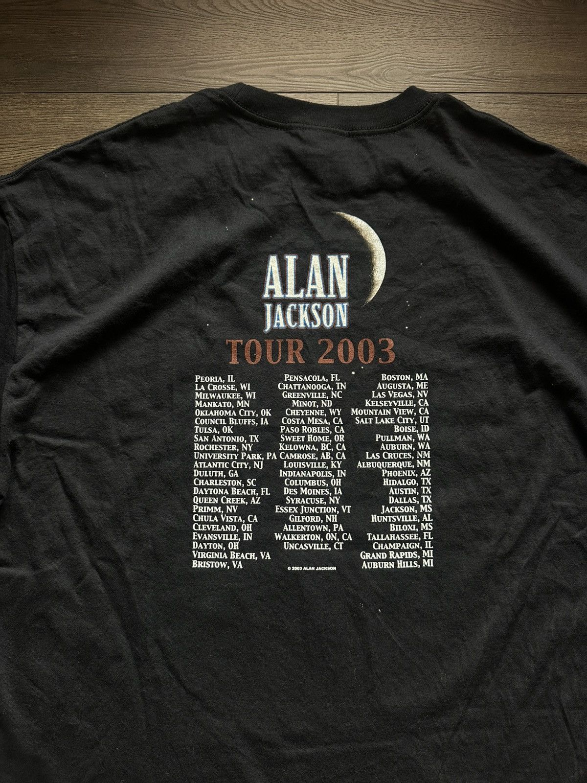 Band Tees Vintage 2003 Allan Jackson Band Tee Size US XL / EU 56 / 4 - 6 Thumbnail