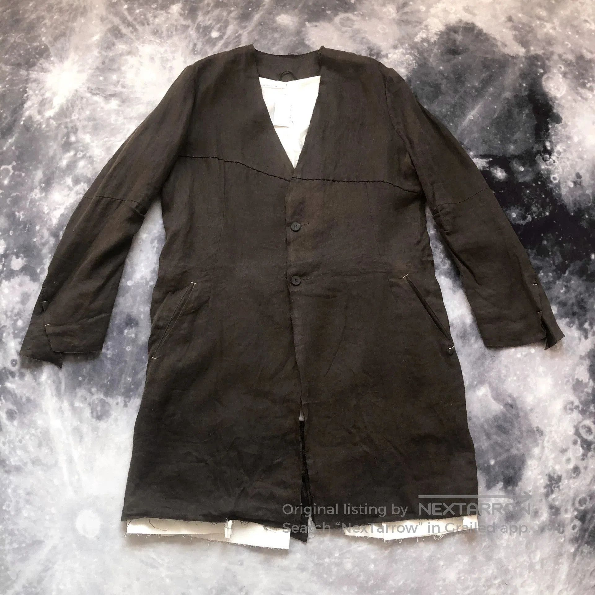 Nostra Santissima NostraSantissima Men's Collarless Irregular Coat. Size US M / EU 48-50 / 2 - 1 Thumbnail