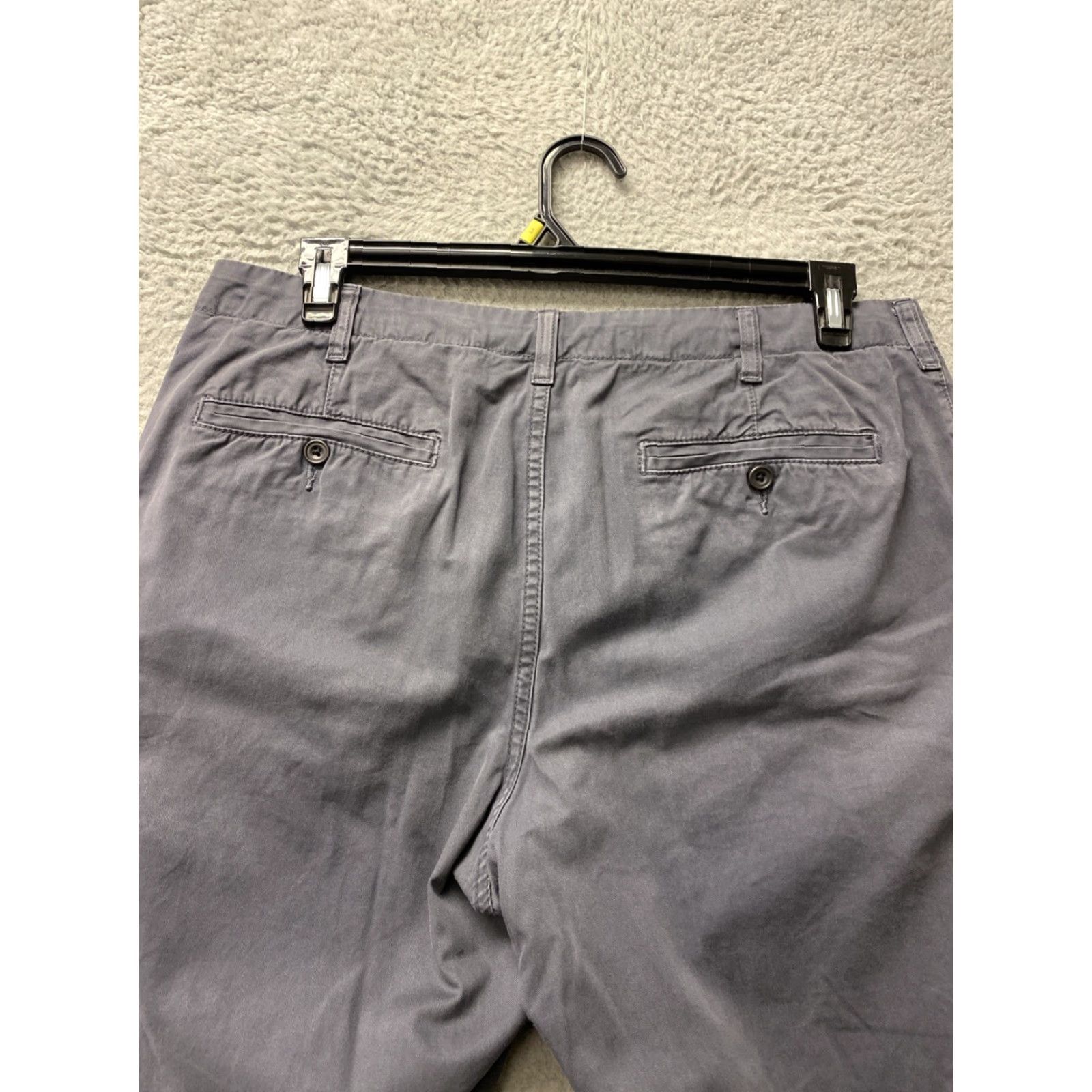 Bonobos BONOBOS Slim Tapered Chino Pants Mens 34x32 Dark Gray Zip Flat Front Regular Rise 10-12 Zip 34 in 32 in Cotton Size US 34 / EU 50 - 7 Thumbnail