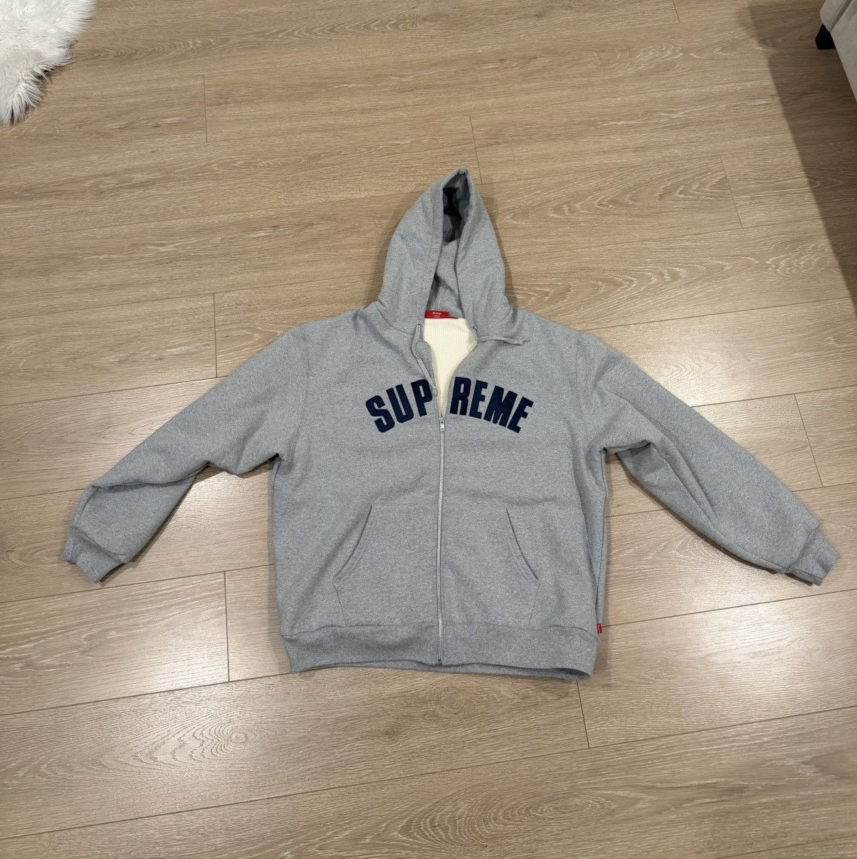 Supreme OG Supreme Thermal Arc Logo Zip Hoodie | Grailed