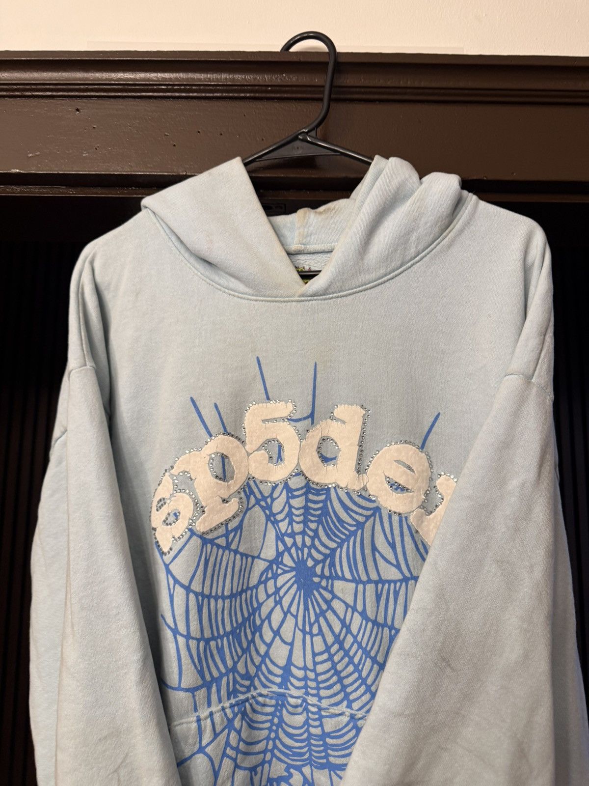 Sp5der Sp5der Sky Blue Hoodie Size XL Size US XL / EU 56 / 4 - 9 Thumbnail