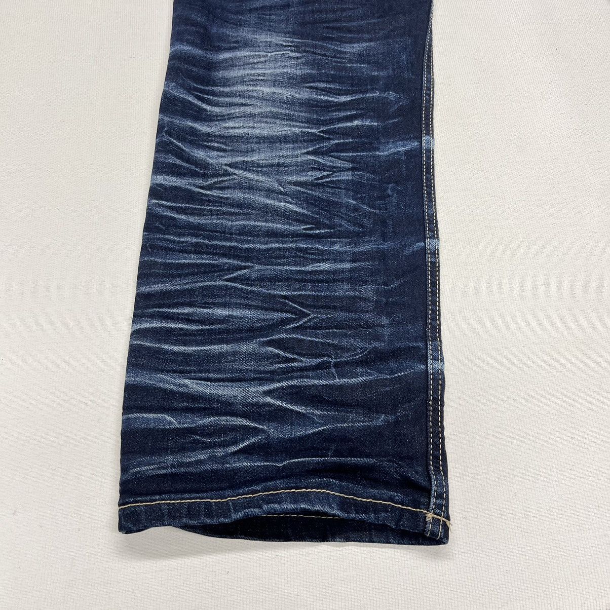 Vintage Copper Rivet Jeans Blue Denim Straight Y2K Hip Hop Baggy Size US 38 / EU 54 - 13 Thumbnail