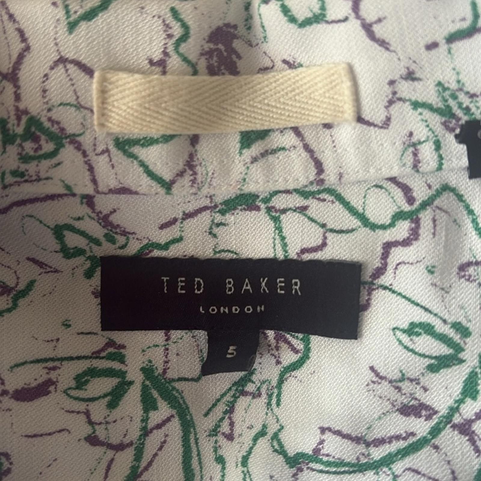 Ted Baker Ted Baker Bartlet Short Sleeve Printed Button-Up Shirt Size US L / EU 52-54 / 3 - 9 Thumbnail