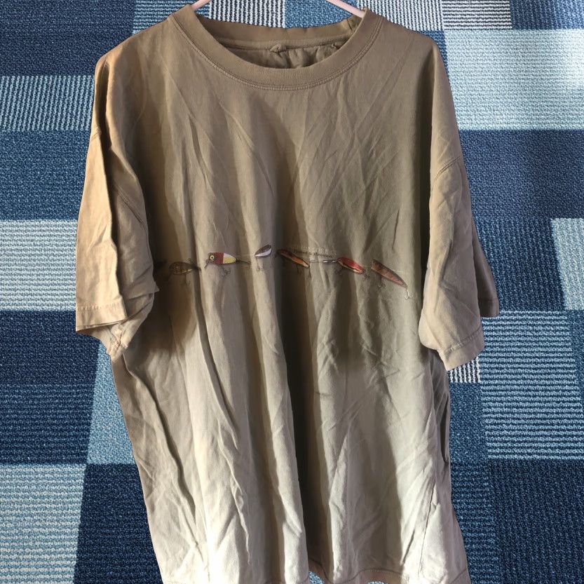 Vintage VINTAGE Newport Blue T-Shirt Shirt Men 2XL Green Fishing Lures Short Sleeve Crew Neck Logo Fish Size US XXL / EU 58 / 5 - 1 Thumbnail