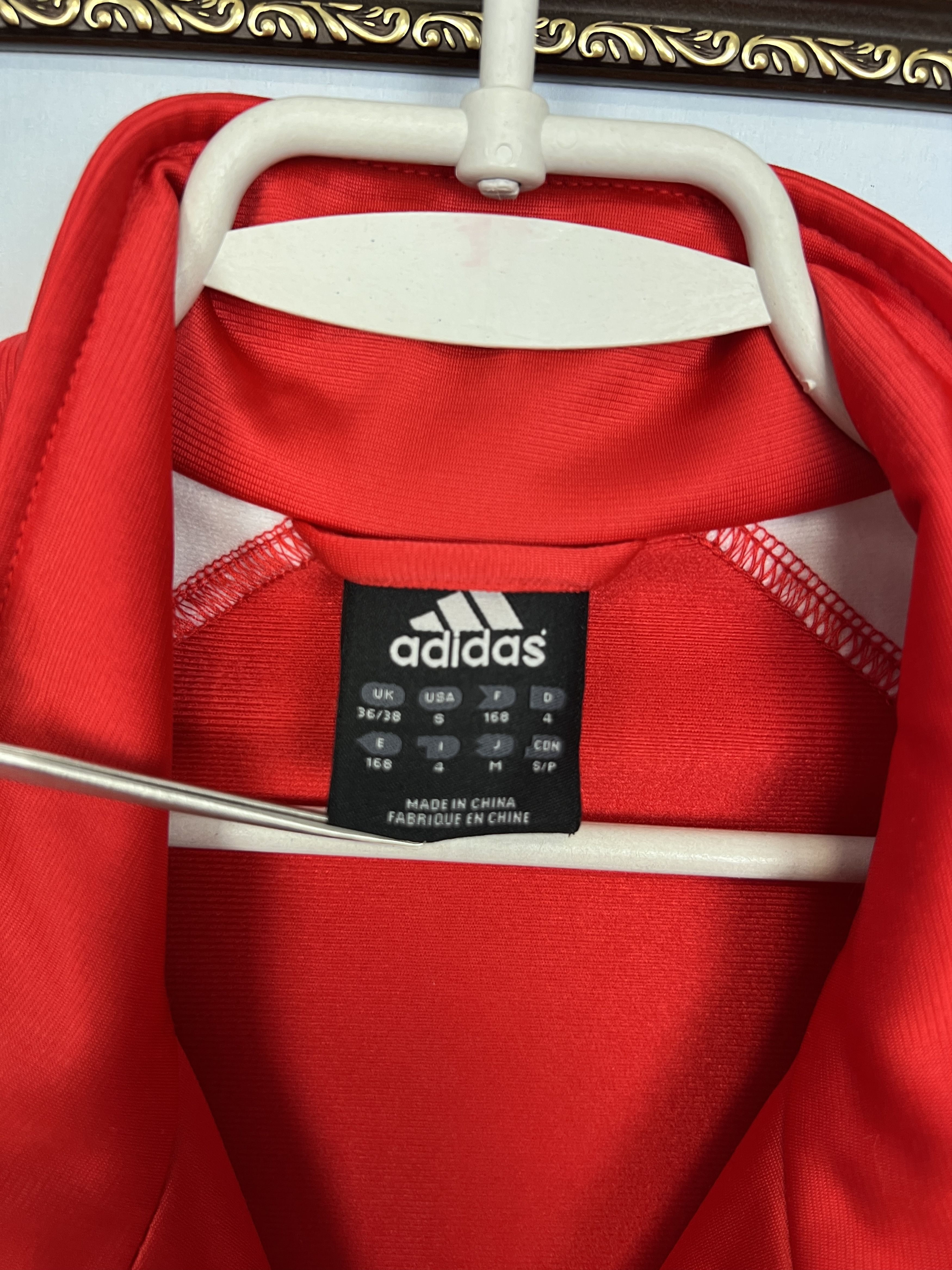 Adidas Vintage Adidas Benfica Football Jacket Soccer Red Track Top Size US M / EU 48-50 / 2 - 8 Thumbnail