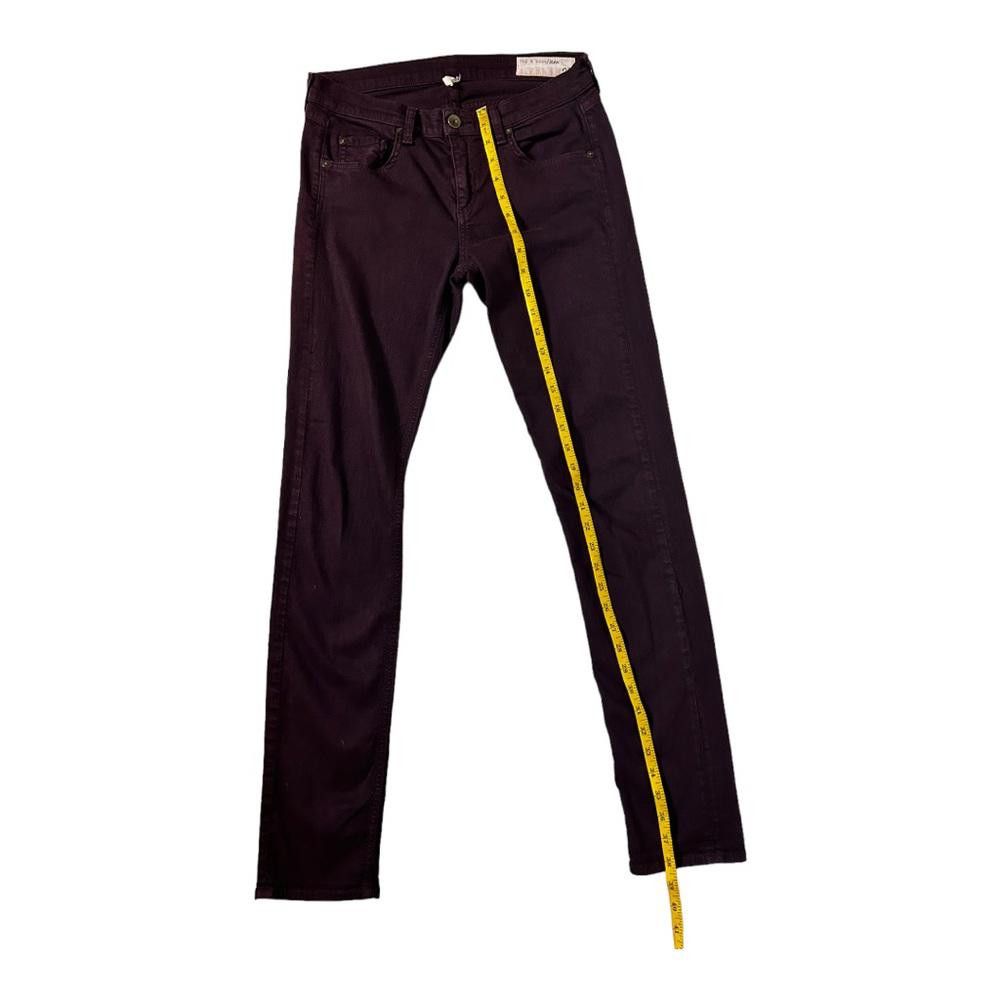 Rag & Bone rag & bone l The Dre Wine Skinny Jeans Size 26 Size 26" / US 2 / IT 38 - 4 Thumbnail
